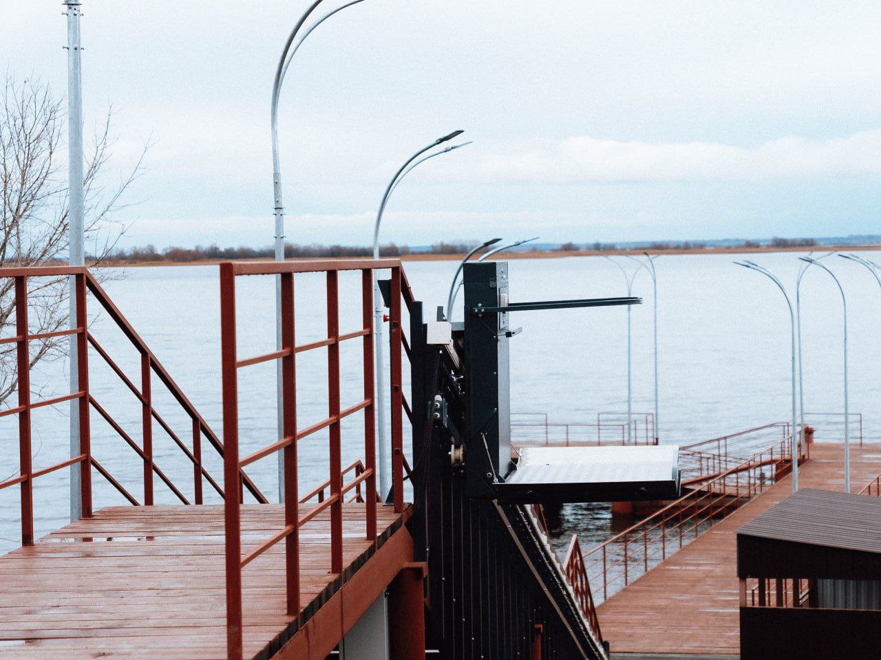 В саратовском селе Синенькие завершили обустройство причала